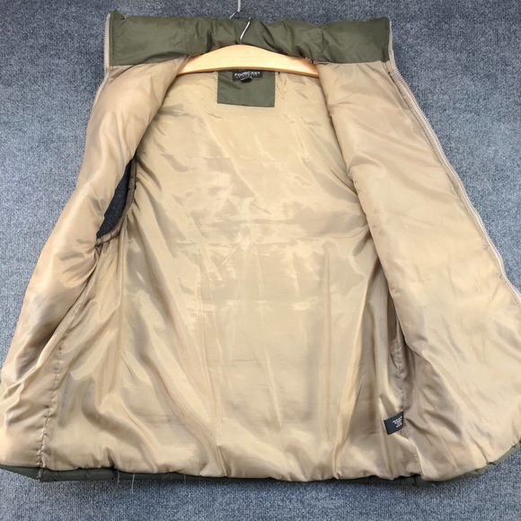 Fourcast Outerwear Men's Puffer Vest Green Large Sleeveless Polyester Coated - Picture 10 of 15